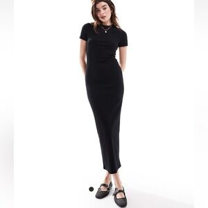 ASOS ribbed body con midi dress
